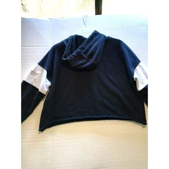 Calvin Klein Performance Hoddie CK Logo Cropped Black Sweat Size Med Pullover. - Picture 7 of 7
